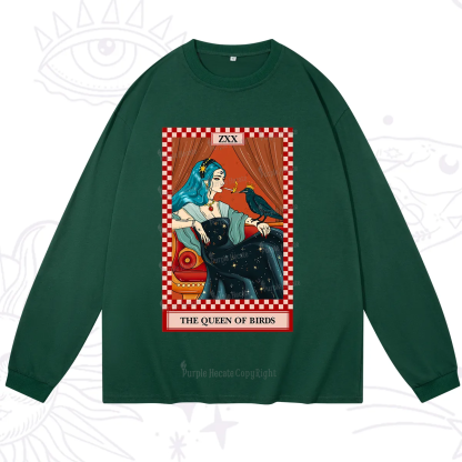 Purplehecate The Queen Of Birds Tarot  Long Sleeve T-Shirt