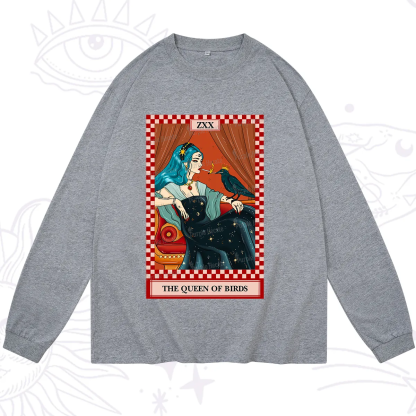 Purplehecate The Queen Of Birds Tarot  Long Sleeve T-Shirt
