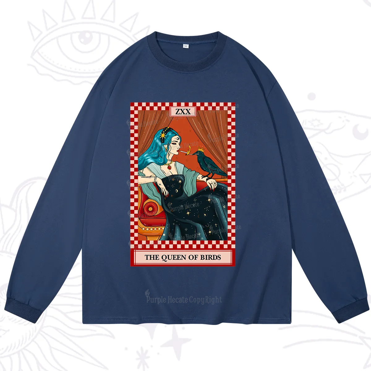 Purplehecate The Queen Of Birds Tarot  Long Sleeve T-Shirt