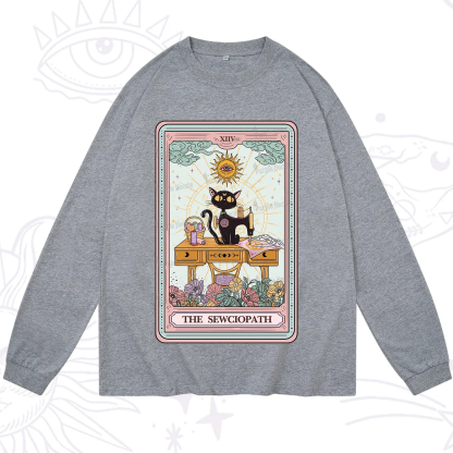Purplehecate The Sewciopath Tarot Card Long Sleeve T-Shirt