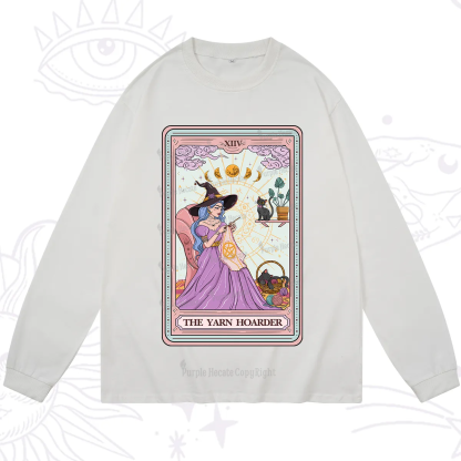 Purplehecate The Yarn Hoarder Tarot Long Sleeve T-Shirt