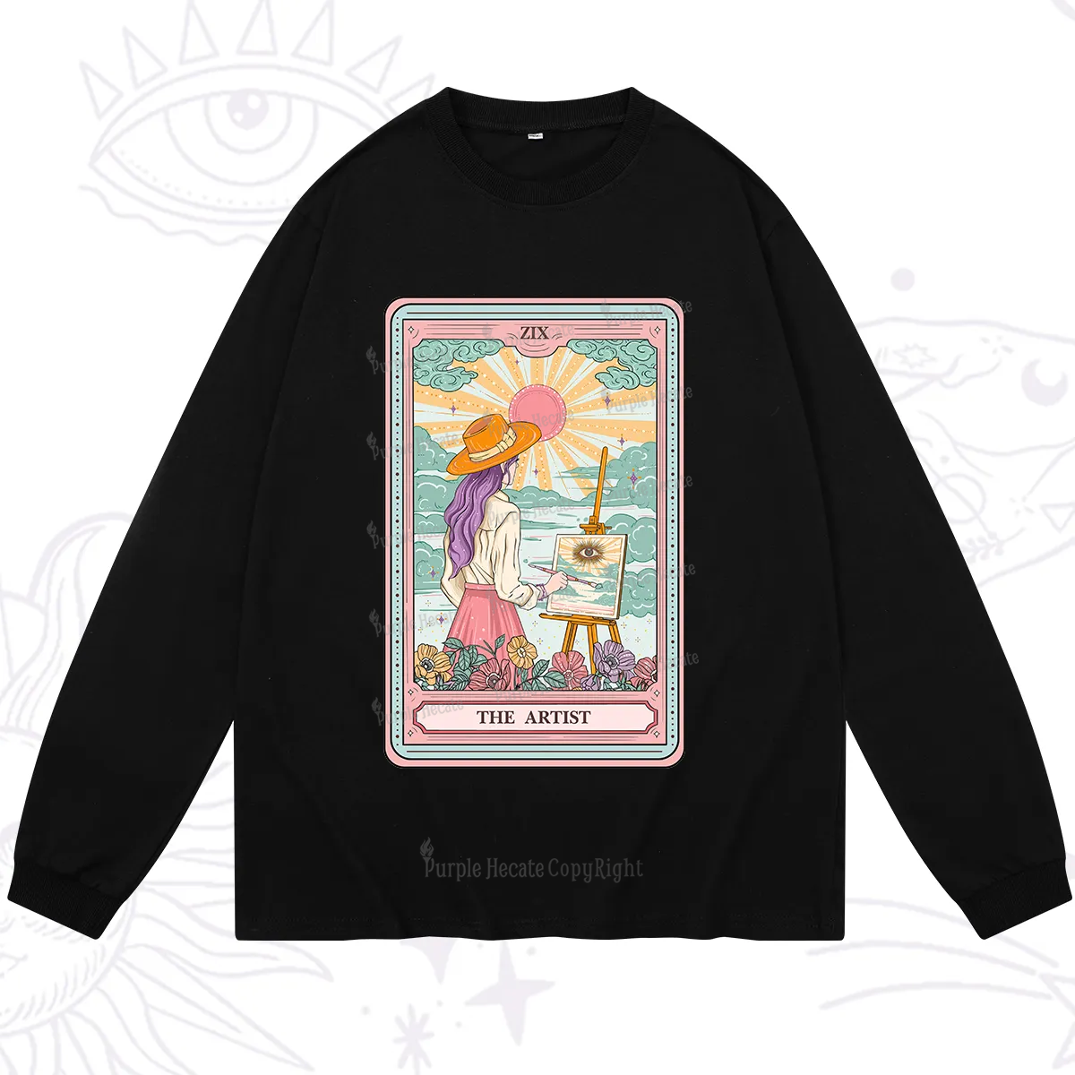 Purplehecate The Artist Tarot Long Sleeve T-Shirt