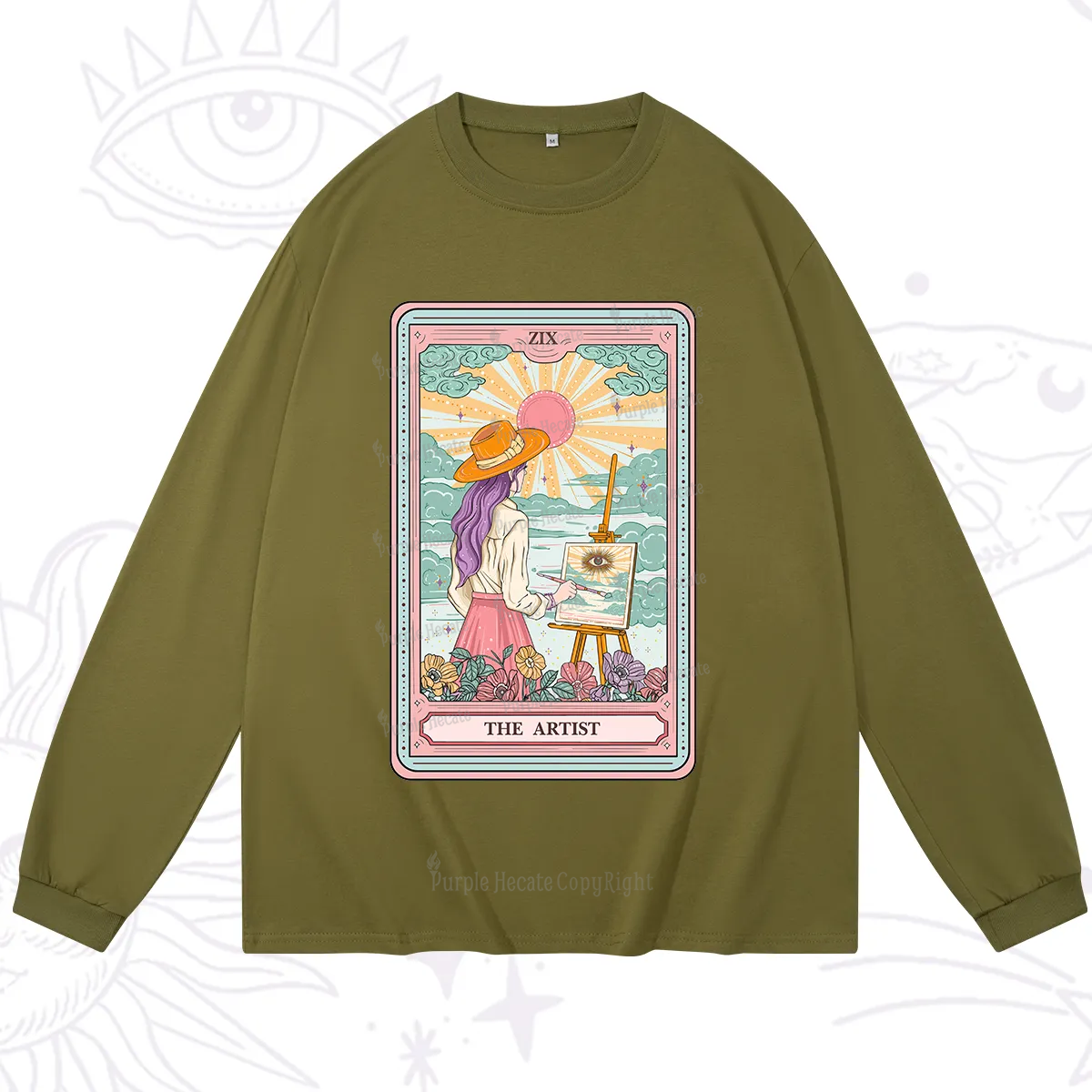 Purplehecate The Artist Tarot Long Sleeve T-Shirt