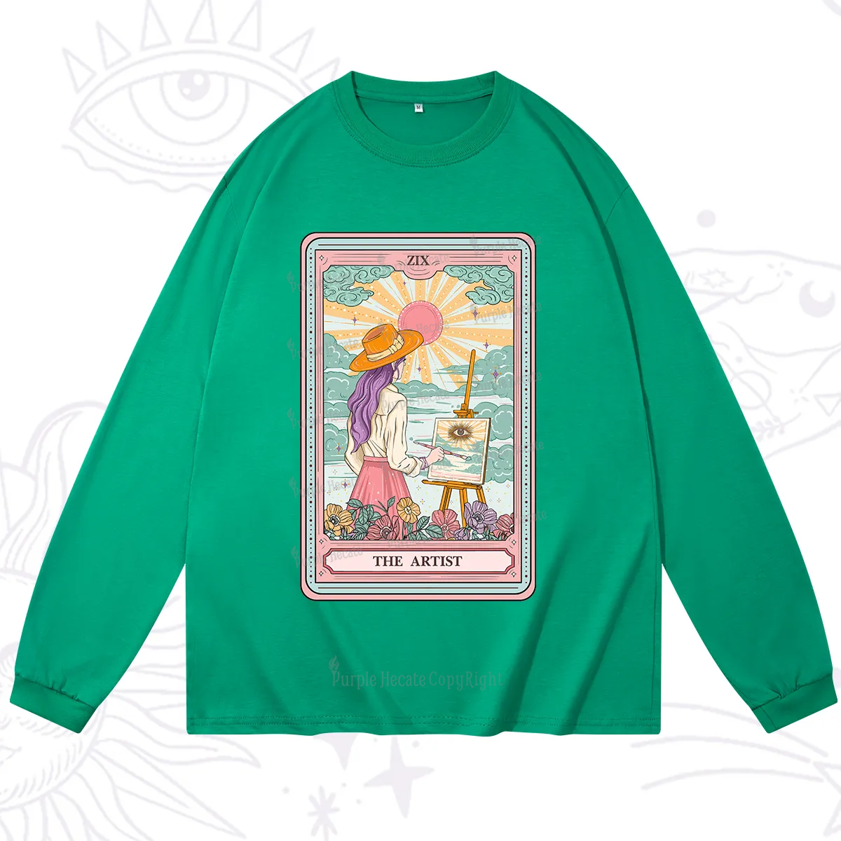 Purplehecate The Artist Tarot Long Sleeve T-Shirt