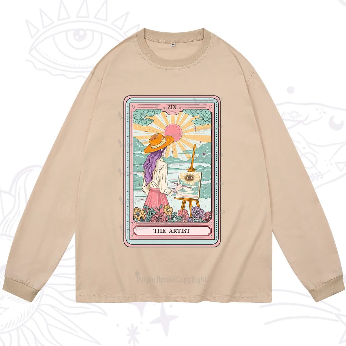 Purplehecate The Artist Tarot Long Sleeve T-Shirt