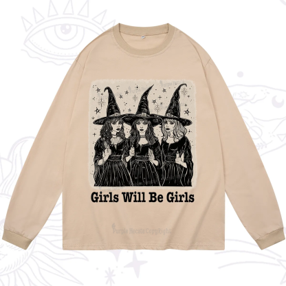 Purplehecate Girls Will Be Girls Long Sleeve T-Shirt