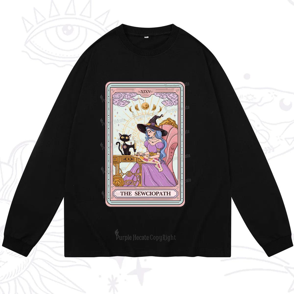 Purplehecate The Sewciopath Tarot Long Sleeve T-Shirt