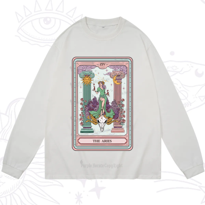 Purplehecate The Aries Goddess Tarot Long Sleeve T-Shirt