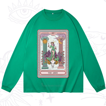 Purplehecate The Aries Goddess Tarot Long Sleeve T-Shirt