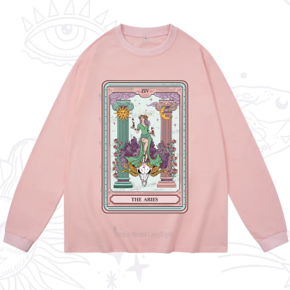 Purplehecate The Aries Goddess Tarot Long Sleeve T-Shirt