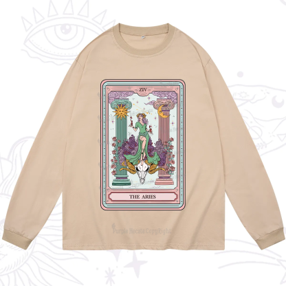 Purplehecate The Aries Goddess Tarot Long Sleeve T-Shirt