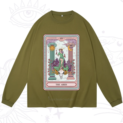 Purplehecate The Aries Goddess Tarot Long Sleeve T-Shirt