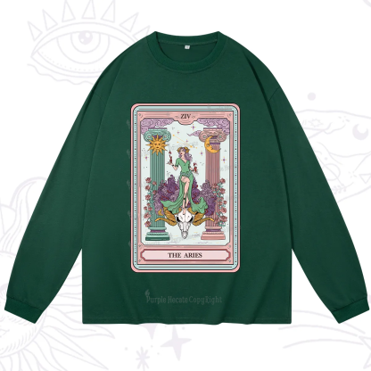 Purplehecate The Aries Goddess Tarot Long Sleeve T-Shirt