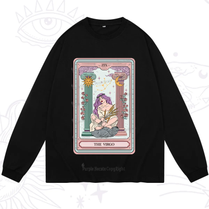 Purplehecate The Virgo Goddess Tarot Long Sleeve T-Shirt