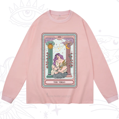 Purplehecate The Virgo Goddess Tarot Long Sleeve T-Shirt
