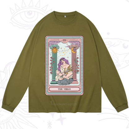 Purplehecate The Virgo Goddess Tarot Long Sleeve T-Shirt