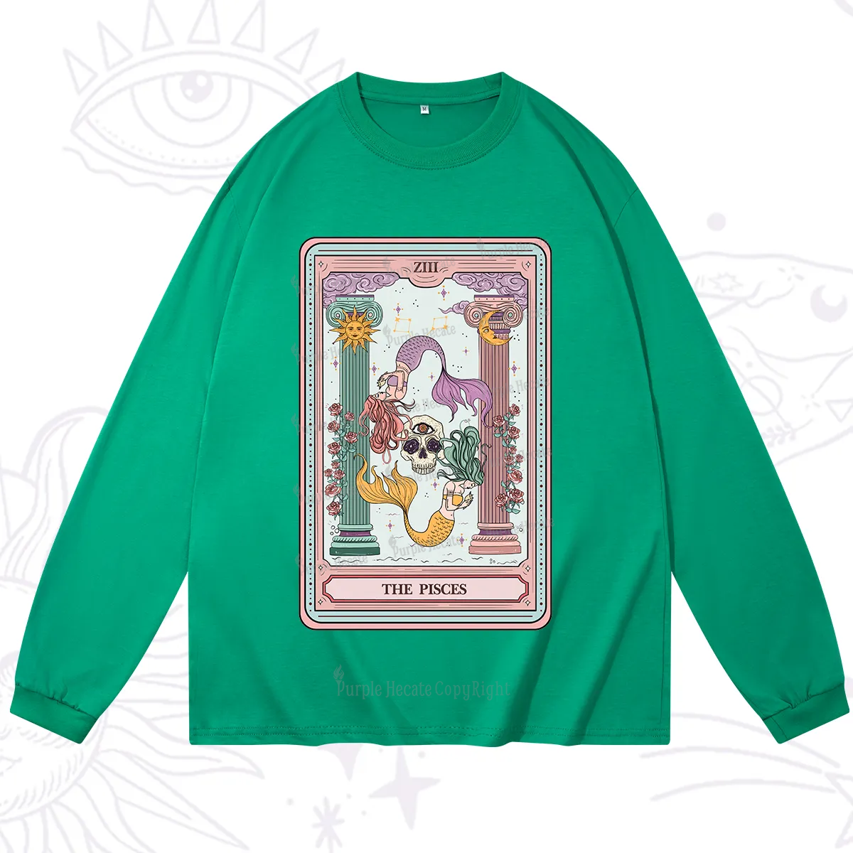 Purplehecate The Pisces Goddess Tarot Long Sleeve T-Shirt