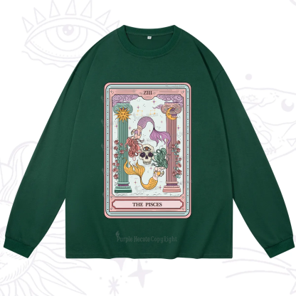 Purplehecate The Pisces Goddess Tarot Long Sleeve T-Shirt