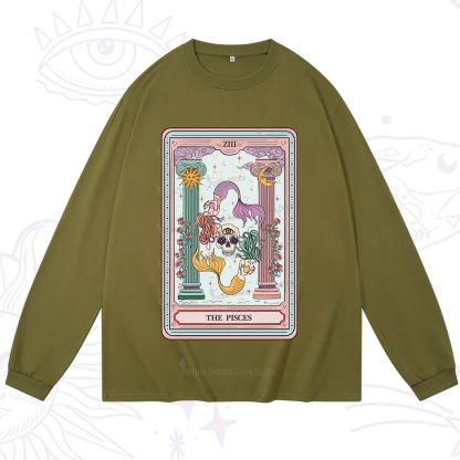 Purplehecate The Pisces Goddess Tarot Long Sleeve T-Shirt