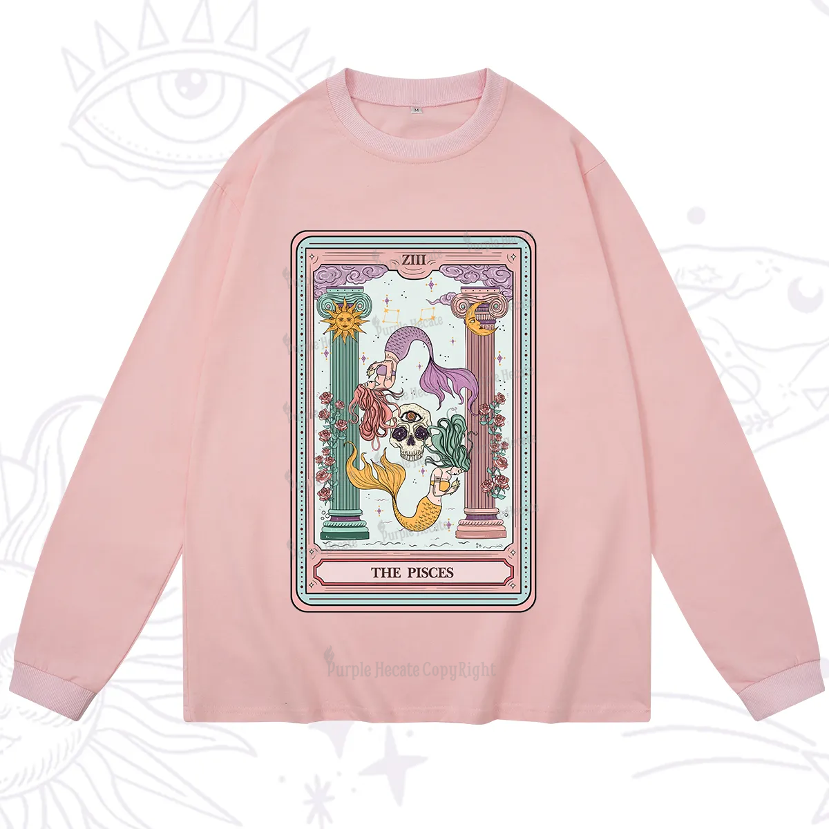 Purplehecate The Pisces Goddess Tarot Long Sleeve T-Shirt