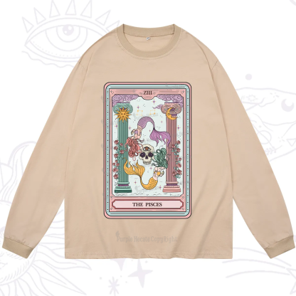 Purplehecate The Pisces Goddess Tarot Long Sleeve T-Shirt