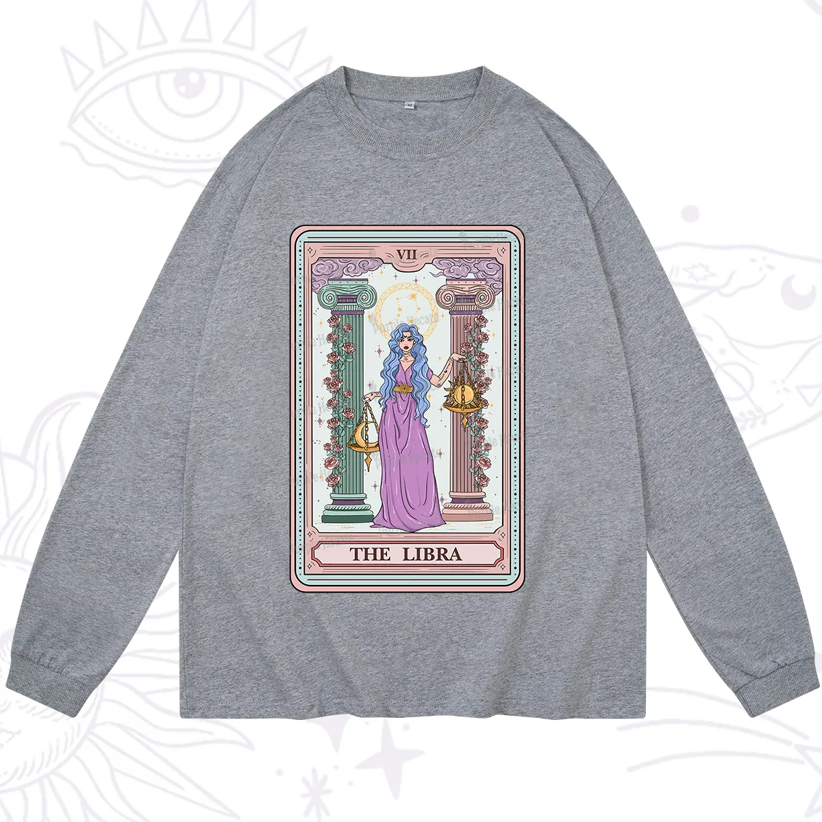 Purplehecate The Libra Goddess Tarot Long Sleeve T-Shirt