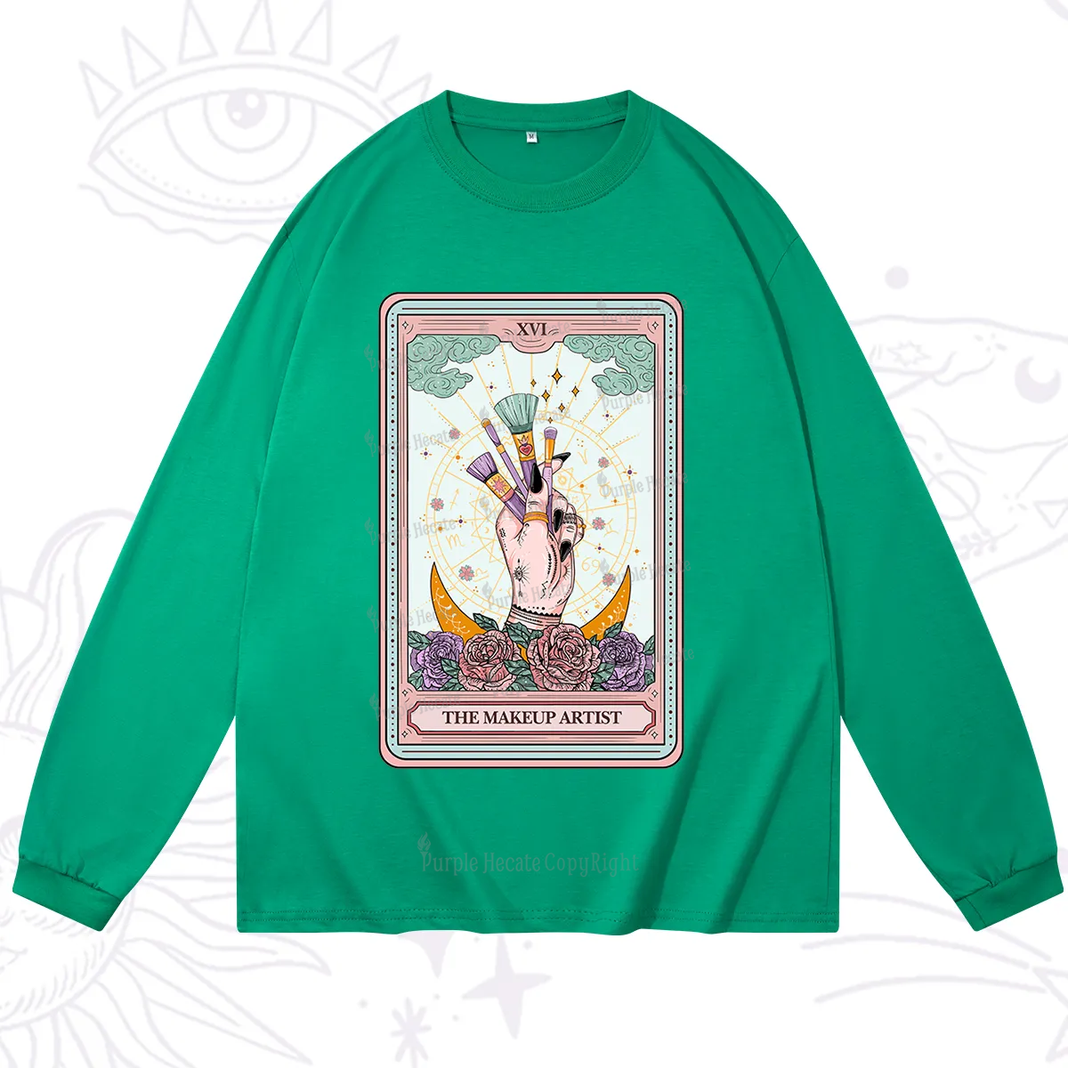 Purplehecate The Makeup Artist Life Tarot Long Sleeve T-Shirt