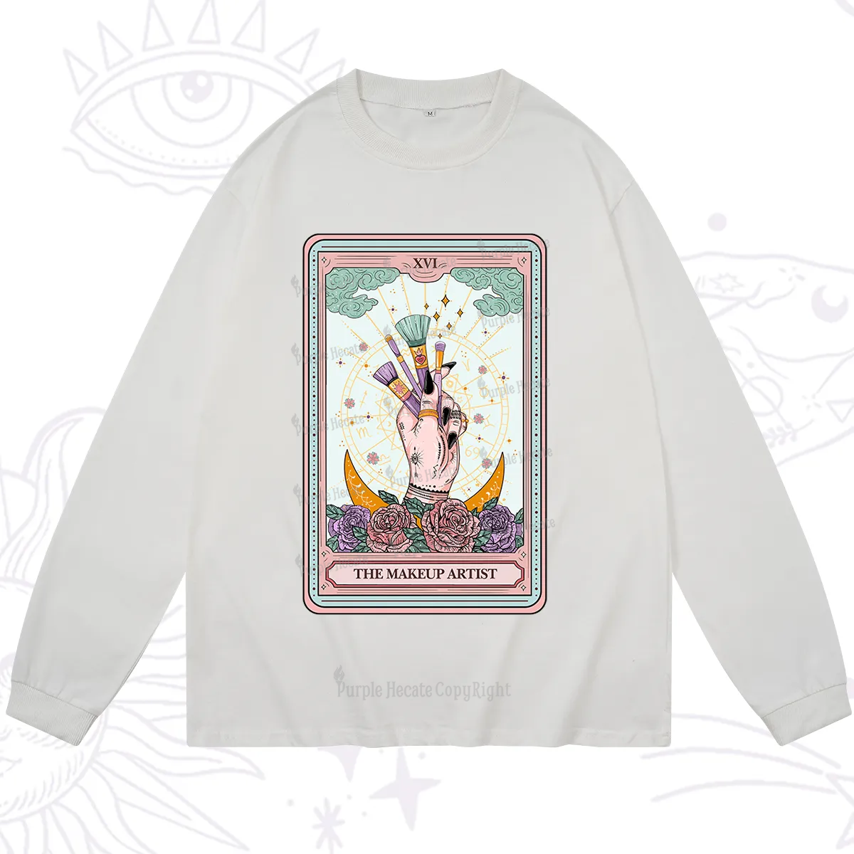 Purplehecate The Makeup Artist Life Tarot Long Sleeve T-Shirt