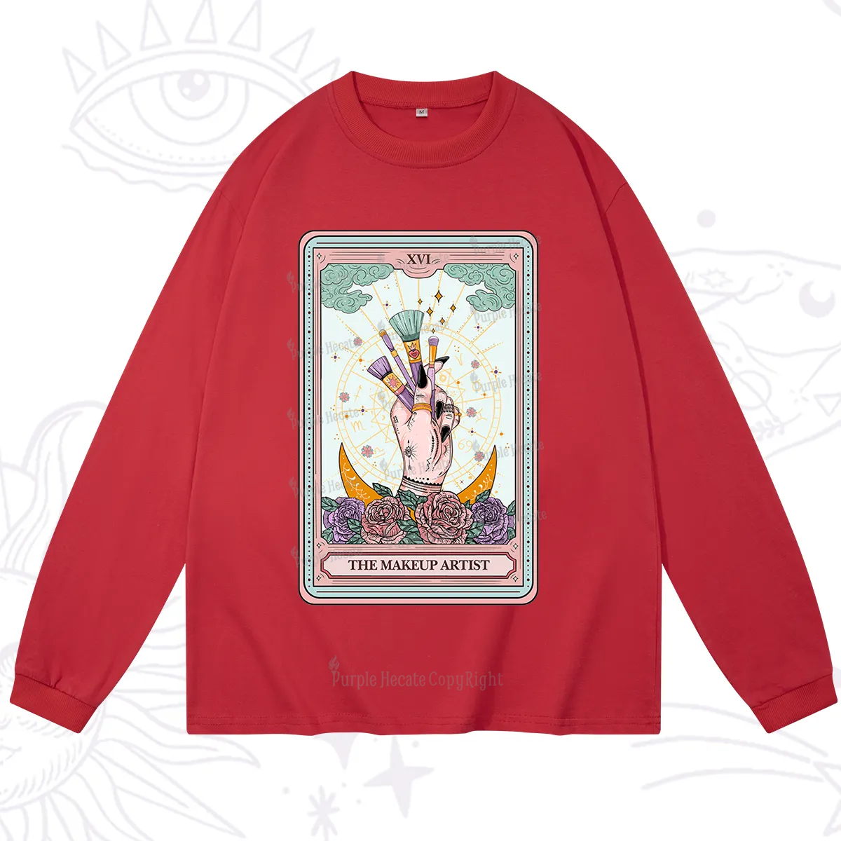 Purplehecate The Makeup Artist Life Tarot Long Sleeve T-Shirt