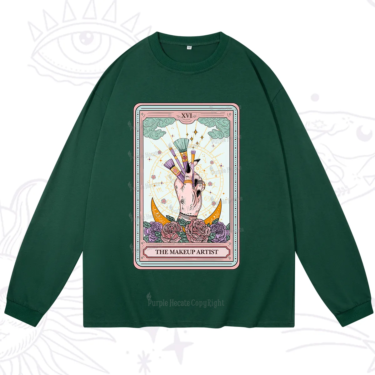 Purplehecate The Makeup Artist Life Tarot Long Sleeve T-Shirt