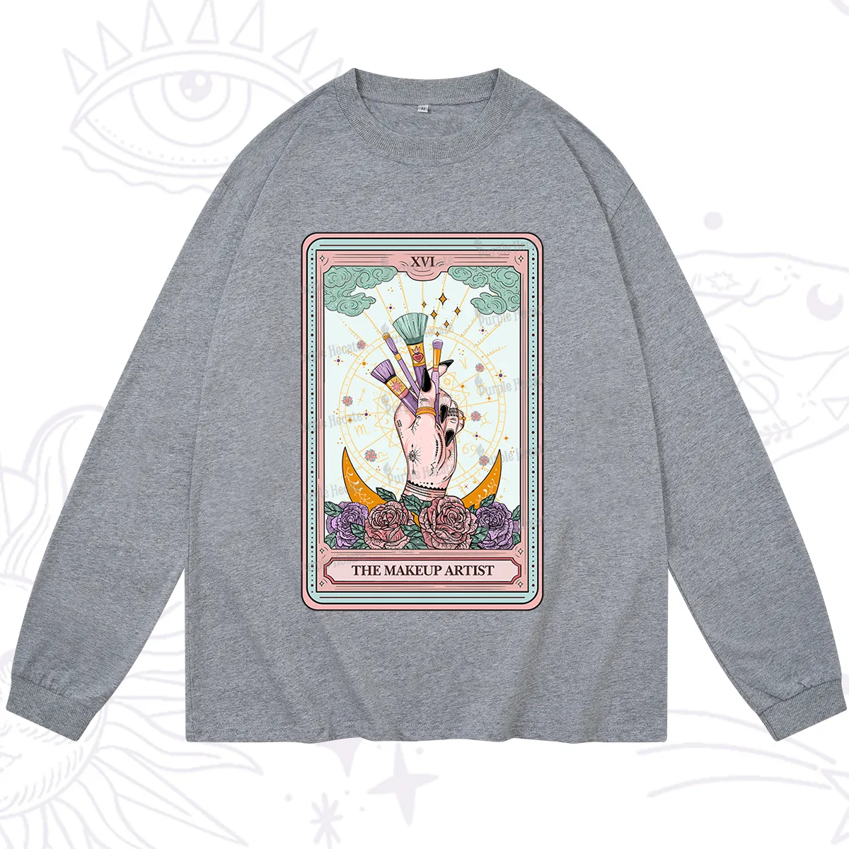 Purplehecate The Makeup Artist Life Tarot Long Sleeve T-Shirt