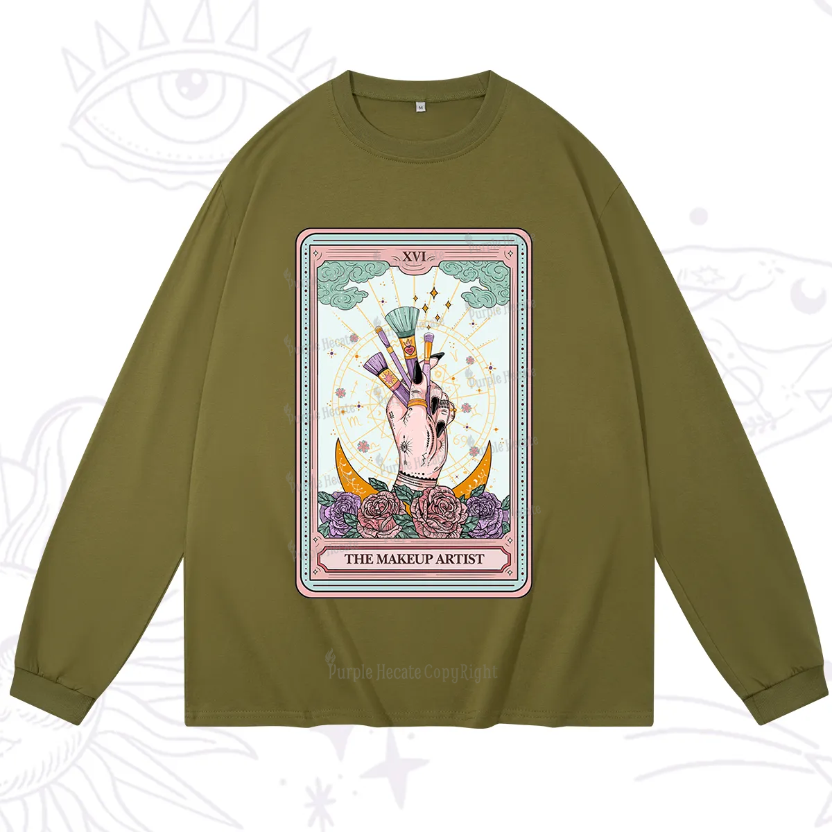 Purplehecate The Makeup Artist Life Tarot Long Sleeve T-Shirt
