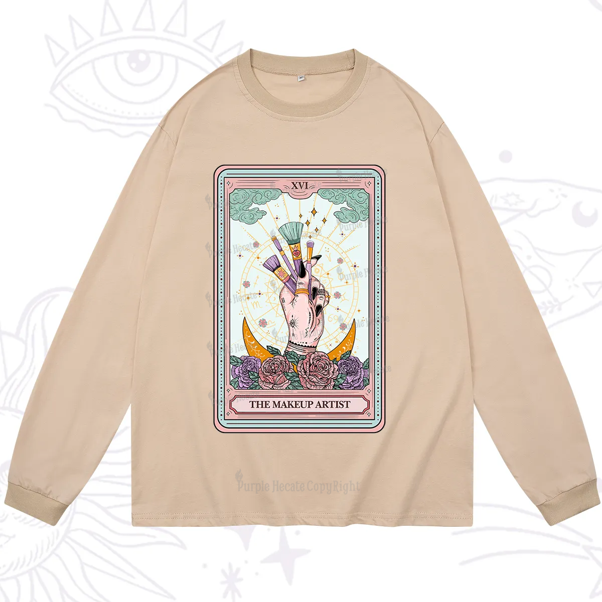 Purplehecate The Makeup Artist Life Tarot Long Sleeve T-Shirt