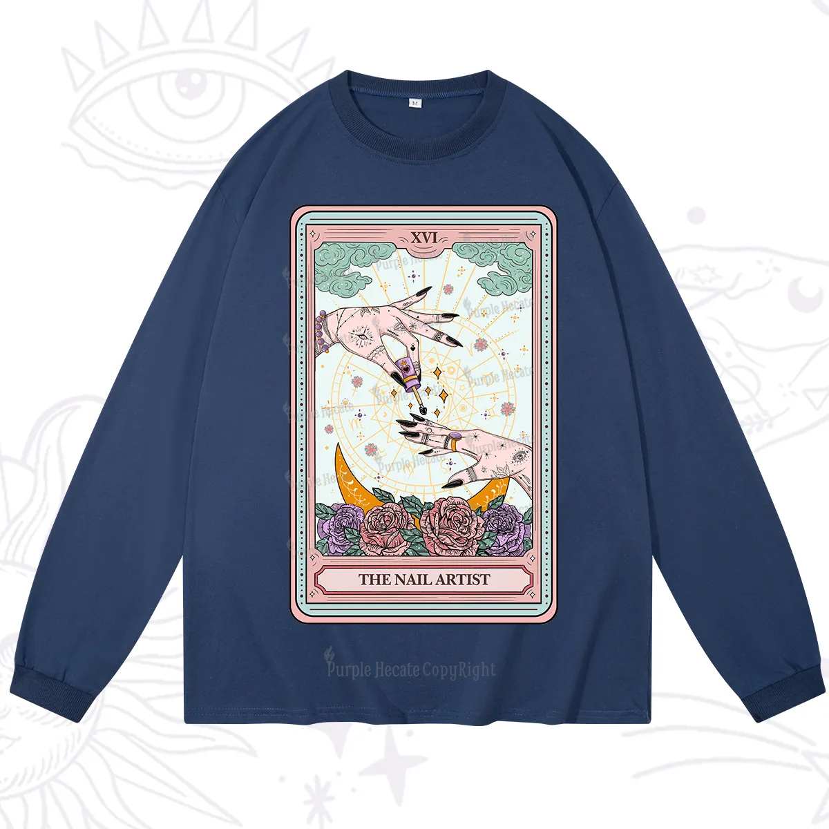Purplehecate The Nail Artist Tarot Long Sleeve T-Shirt