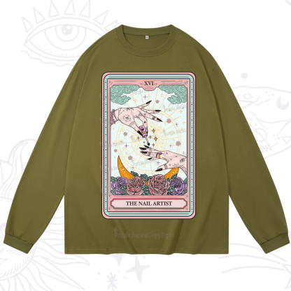 Purplehecate The Nail Artist Tarot Long Sleeve T-Shirt