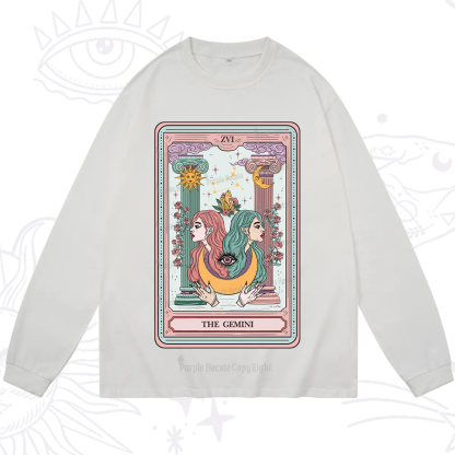 Purplehecate The Gemini Goddess Tarot Long Sleeve T-Shirt
