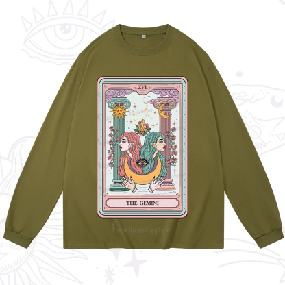 Purplehecate The Gemini Goddess Tarot Long Sleeve T-Shirt