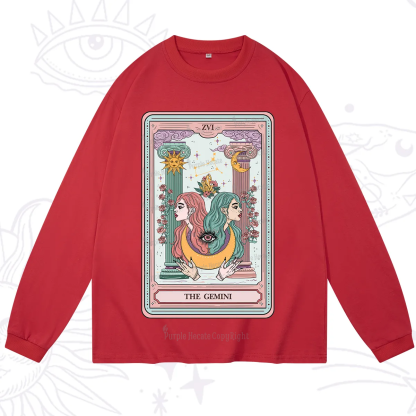 Purplehecate The Gemini Goddess Tarot Long Sleeve T-Shirt