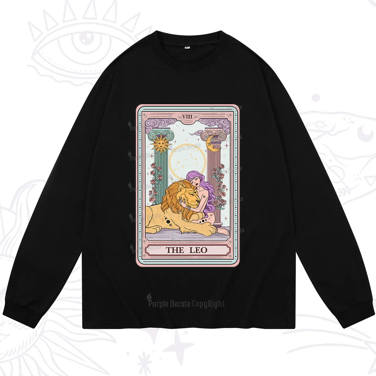 Purplehecate The Leo Goddess Tarot Long Sleeve T-Shirt