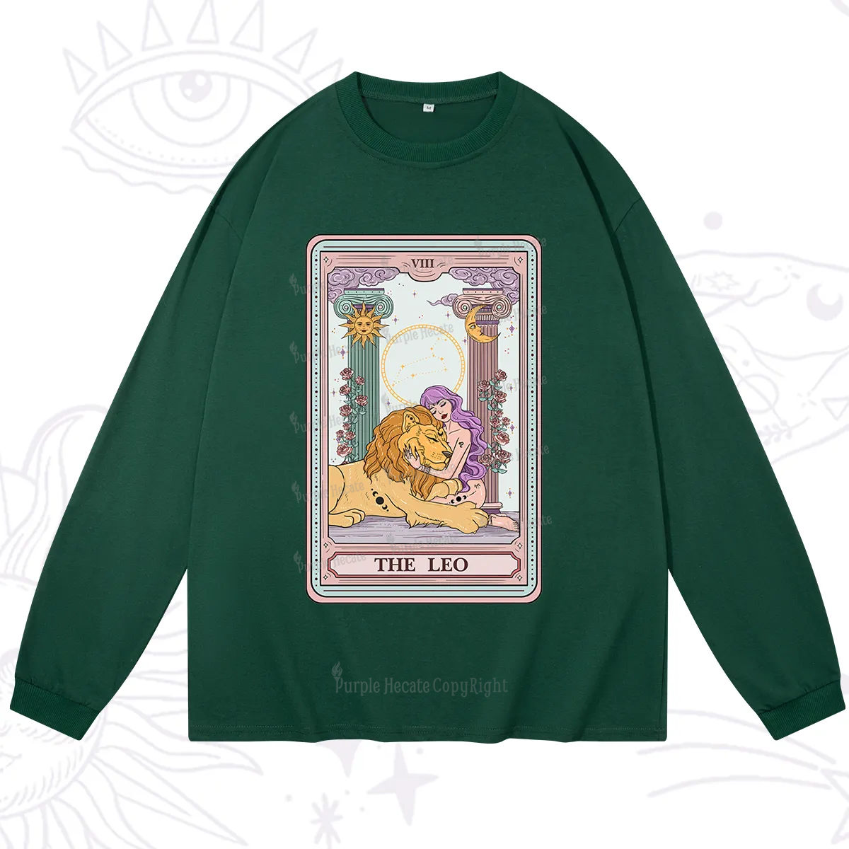Purplehecate The Leo Goddess Tarot Long Sleeve T-Shirt