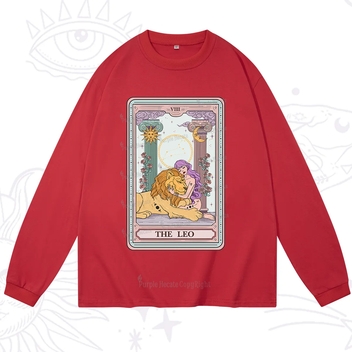 Purplehecate The Leo Goddess Tarot Long Sleeve T-Shirt
