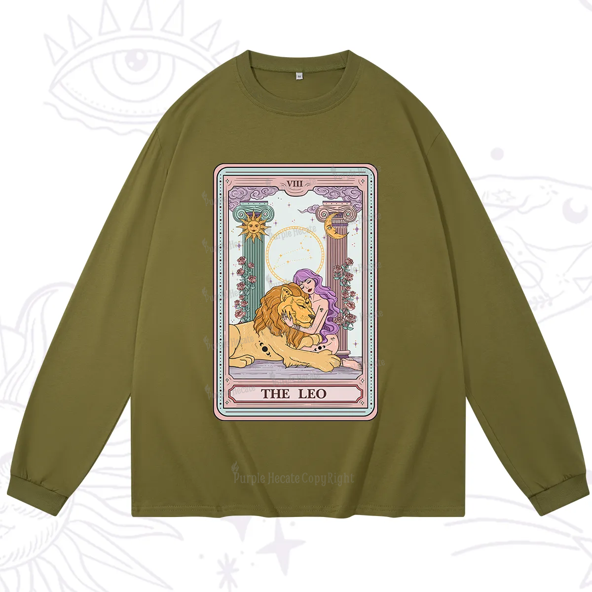 Purplehecate The Leo Goddess Tarot Long Sleeve T-Shirt