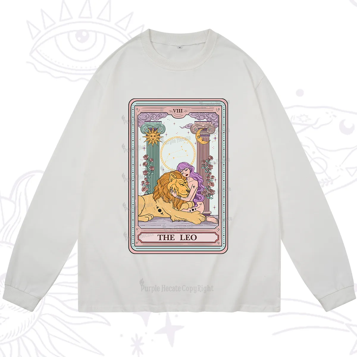 Purplehecate The Leo Goddess Tarot Long Sleeve T-Shirt