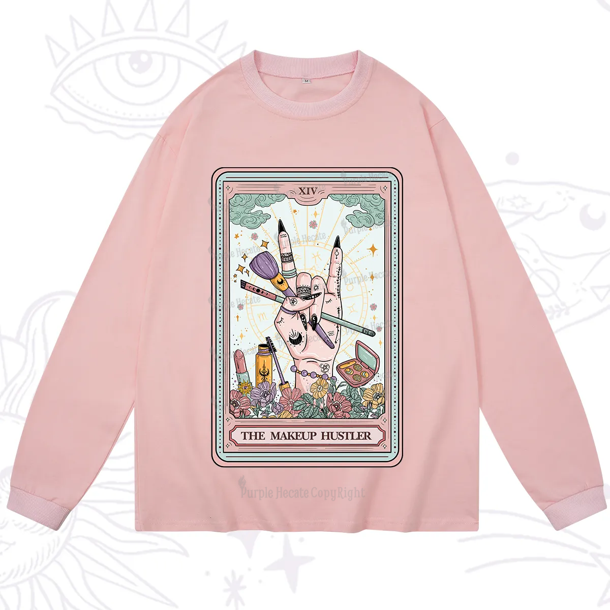 Purplehecate The Makeup Hustler Tarot Long Sleeve T-Shirt
