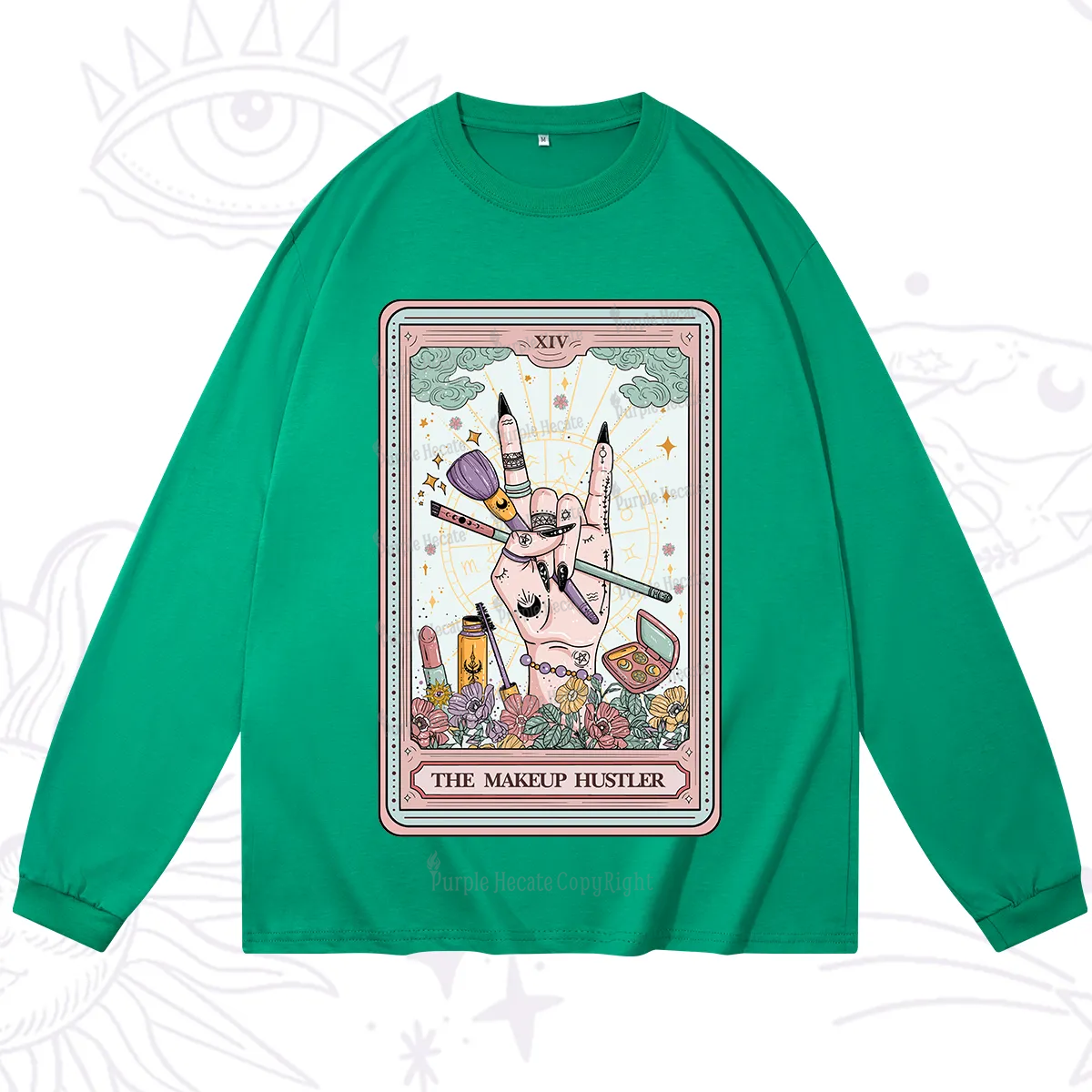 Purplehecate The Makeup Hustler Tarot Long Sleeve T-Shirt