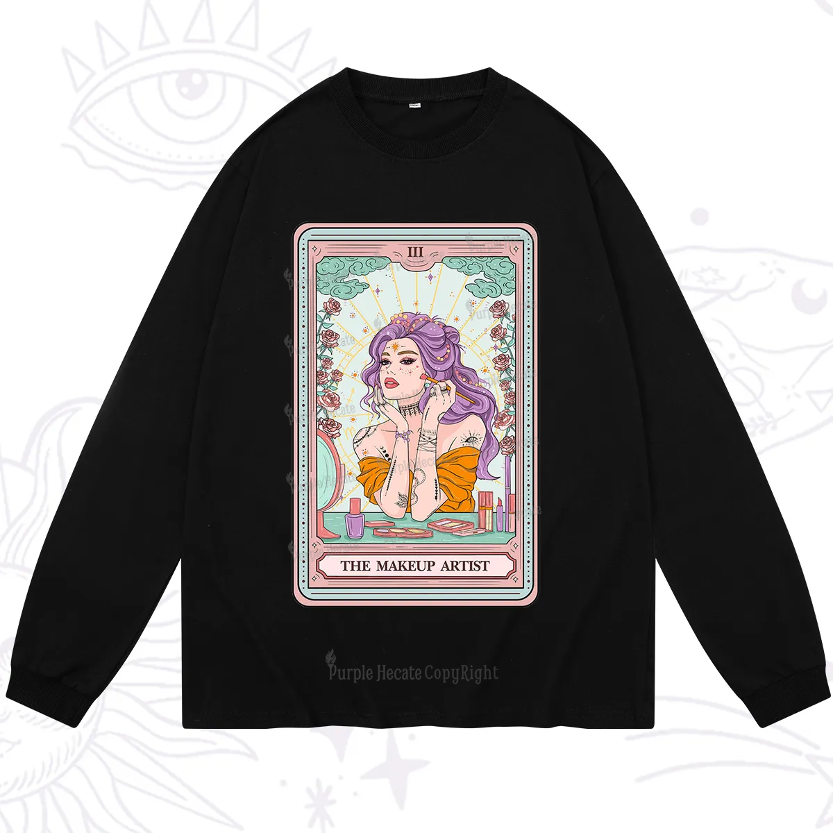 Purplehecate The Makeup Artist Tarot Long Sleeve T-Shirt