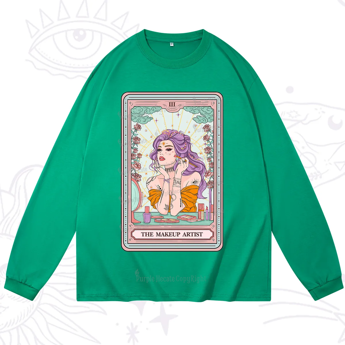 Purplehecate The Makeup Artist Tarot Long Sleeve T-Shirt