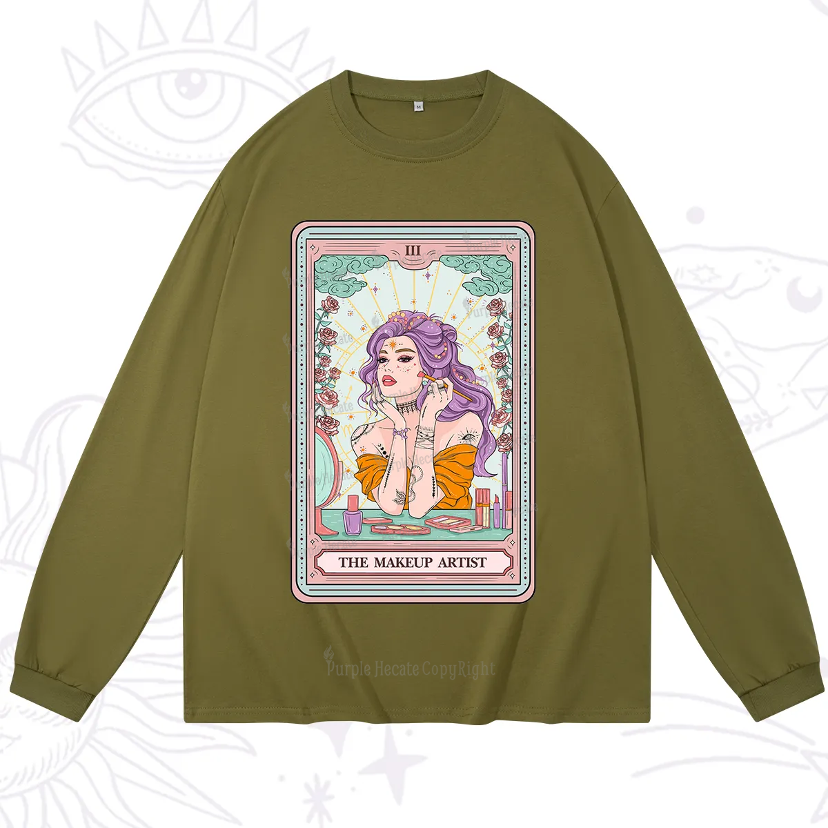 Purplehecate The Makeup Artist Tarot Long Sleeve T-Shirt