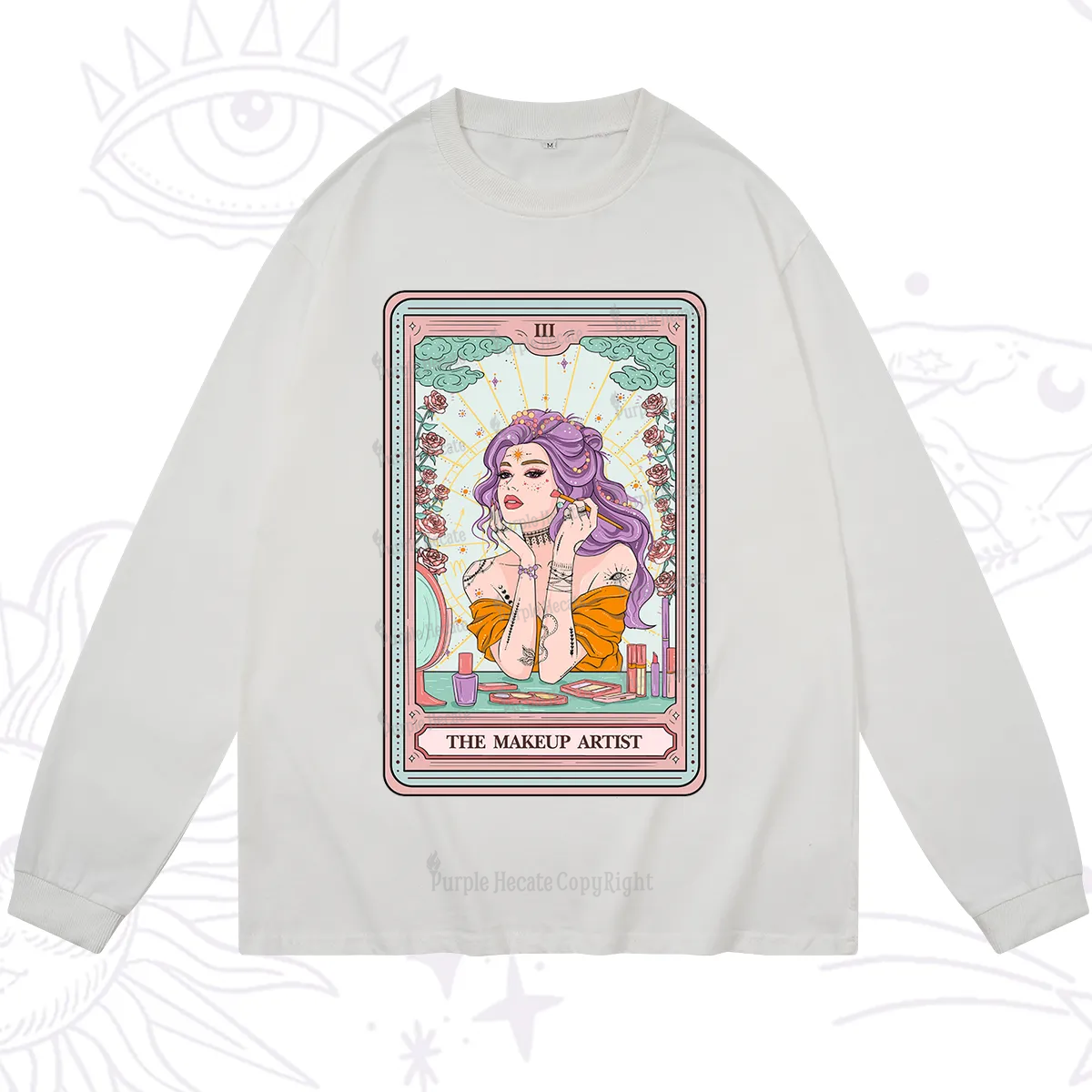Purplehecate The Makeup Artist Tarot Long Sleeve T-Shirt
