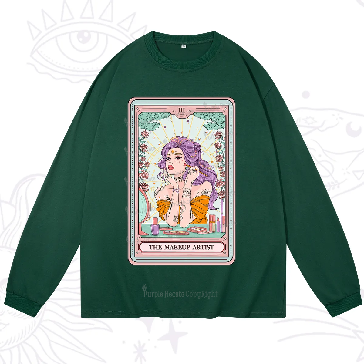 Purplehecate The Makeup Artist Tarot Long Sleeve T-Shirt